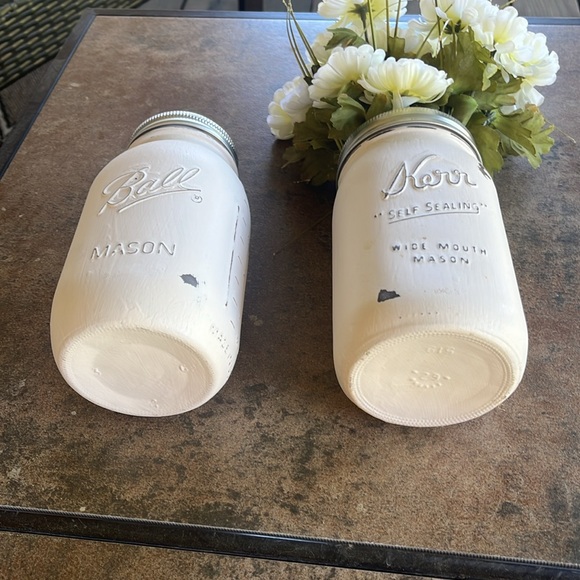 Decorative Farmhouse/Country/coastal / French decor Mason Jars set of 6 - Picture 5 of 11